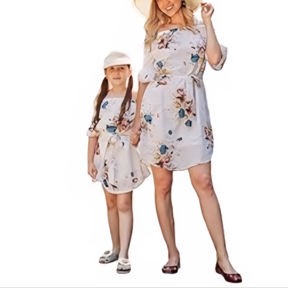 White Floral Dress